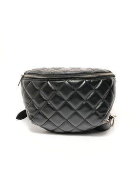 Chanel Shoulder Bag Quilted Silver